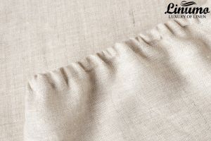 Fitted sheet ELBE 100% Pure Linen Beige Different Sizes