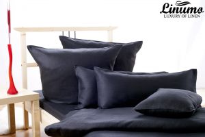 Bedding Set ALTMUEHL 100% Linen Black 2 or 2PC