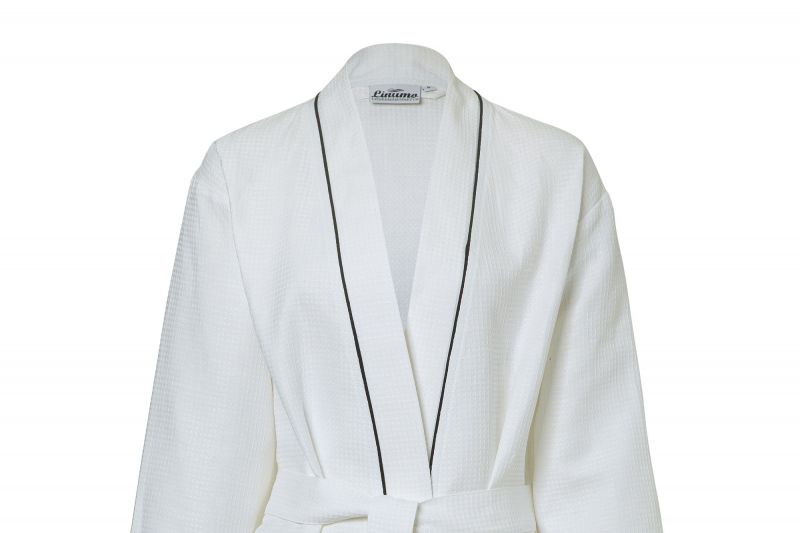 Bathrobe 100% Linen White Waffle various sizes