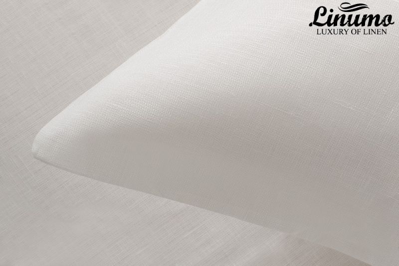 Bedding Set PEENE 2PC Pure linen batiste White 125g/qm