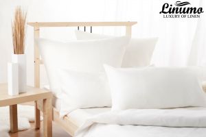 Bedding Set RHEIN 100% Pure Linen White 2PC 160g/qm