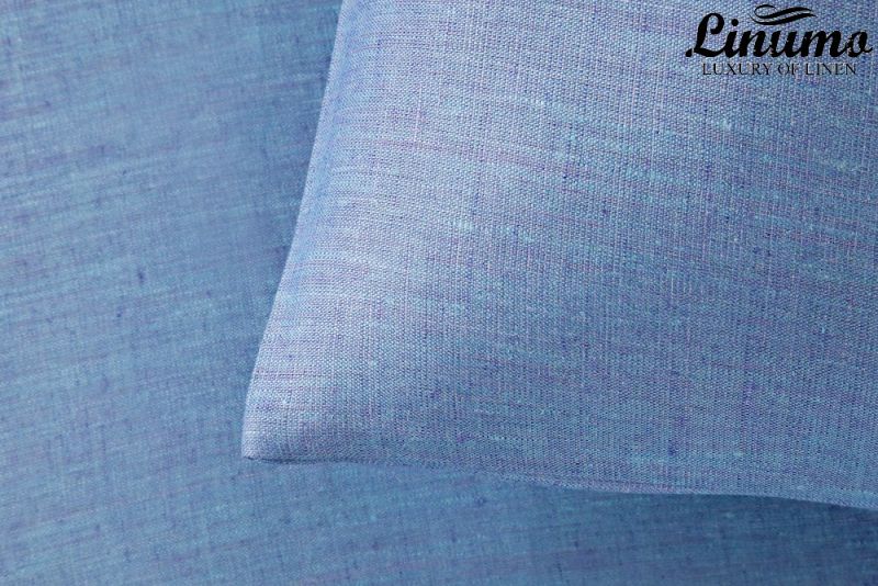 Bedding Set SALZACH 100% Linen Turquoise-Blue 2PC