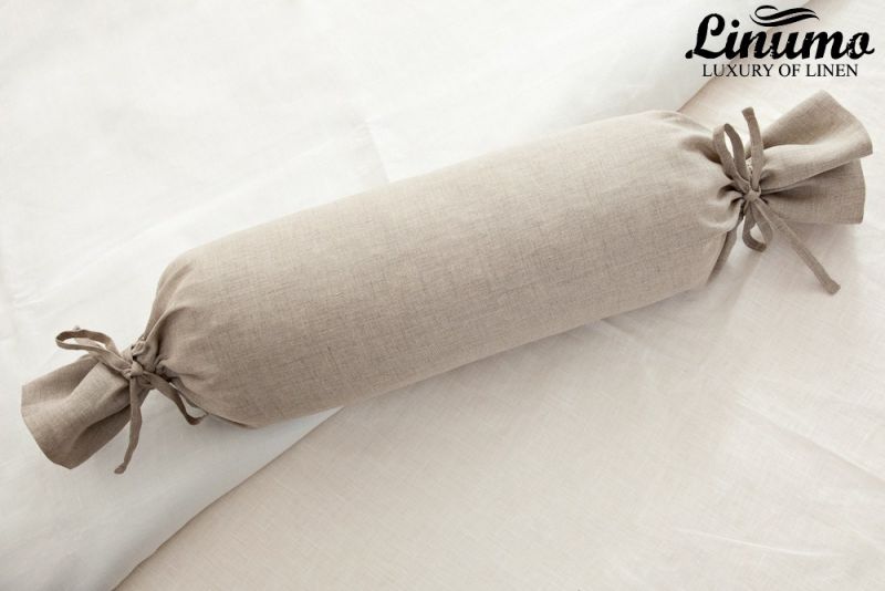 Bolster DONAU 100% Linenbatiste natural gray diff. Sizes