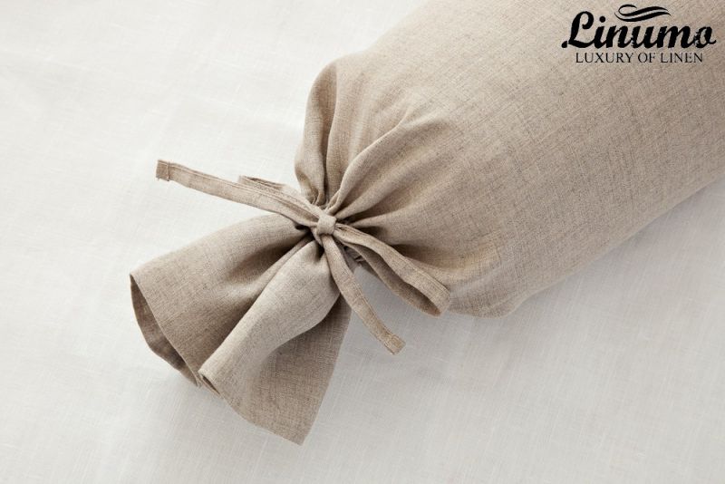 Bolster DONAU 100% Linenbatiste natural gray diff. Sizes