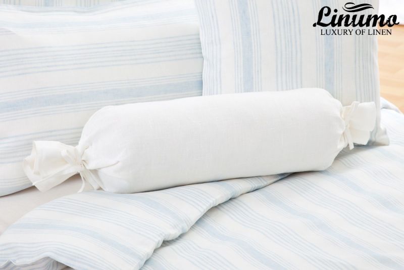 Bolster RHEIN 100% Linen Pure White