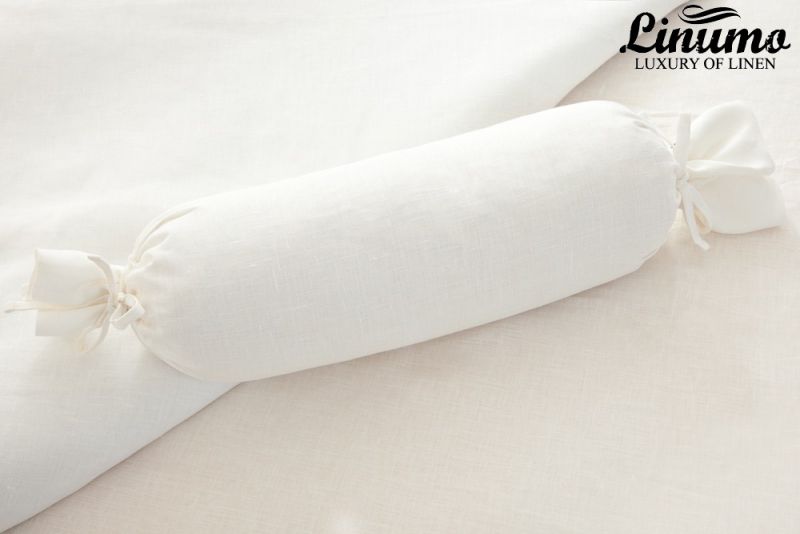 Bolster RHEIN 100% Linen Pure White