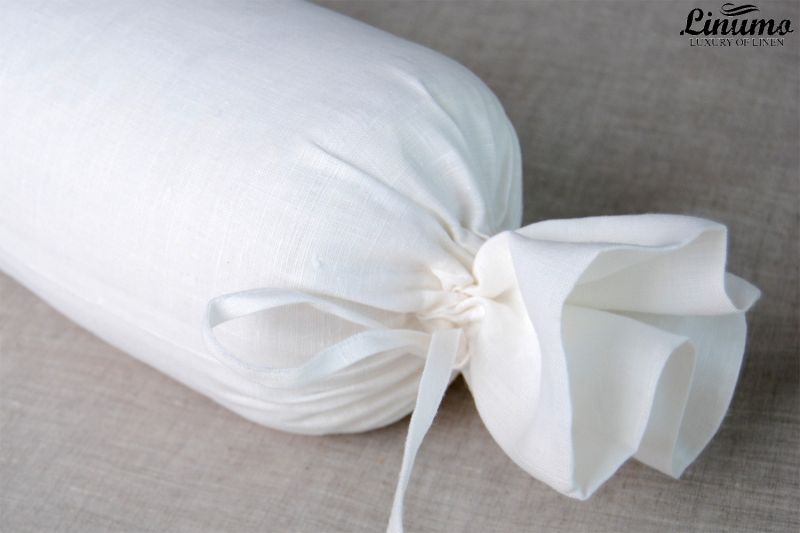 Bolster SAALE Semi-Linen Pure White diff. Sizes