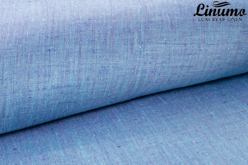 Bolster for binding SALZACH 100% Linen Trkis-Blau 15x40cm