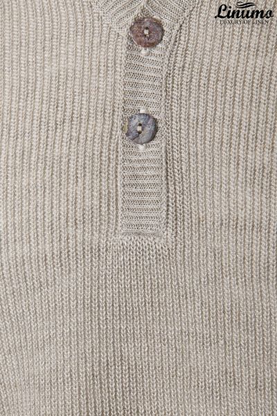 Exclusive Men's Sweaters Knitted Linen Button Down