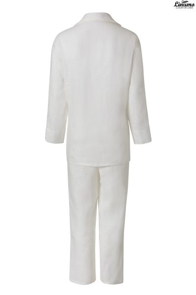 Exclusive Men's pajamas made of 100% linen white