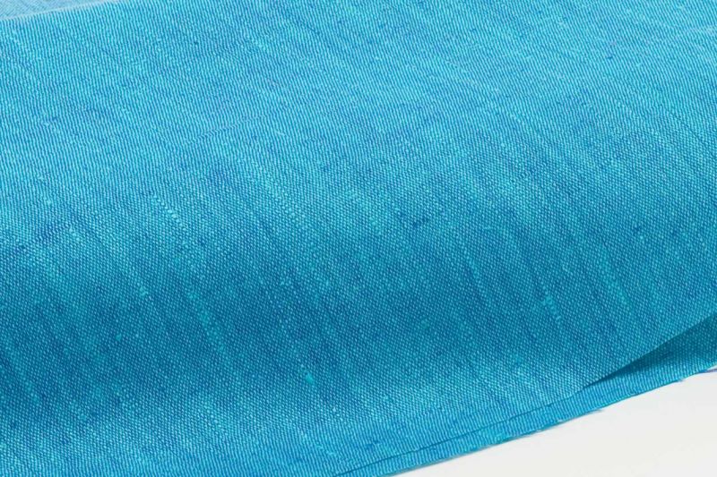 Linen fabric, 100% Linen, 160 g/qm, 160cm wide Turquoise-Blue M1