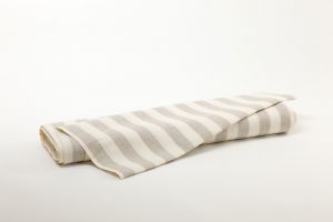 Linen fabric, 100% Linen, 170 g/qm, 220cm Stripes 5cm