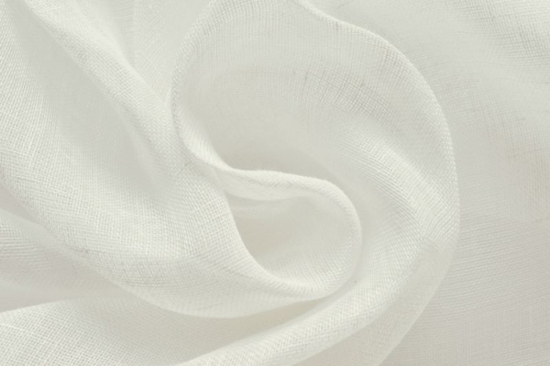 Linen fabric 100% Linen white 120 g/qm 150cm wide M1427355