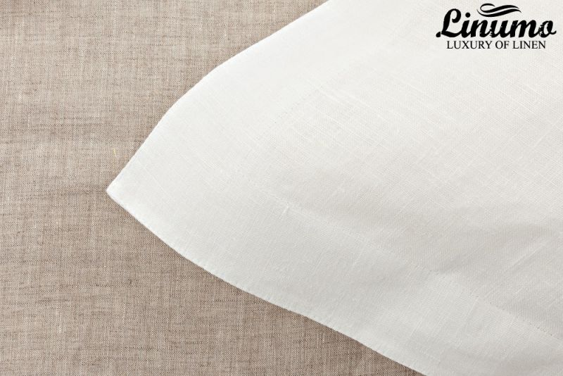 Pillow Cover RHEIN 100% Linen Pure White Different Sizes