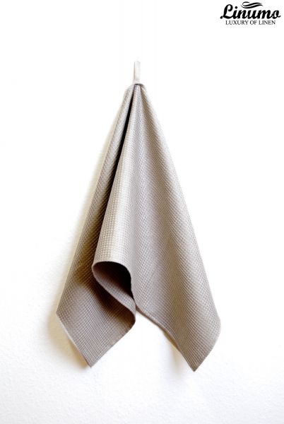 Sauna & bath towel pique 100% linen natural/gray Different Sizes