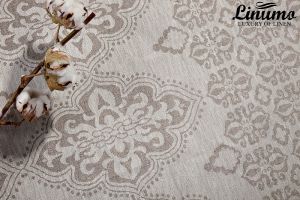 Tablecloth WERRA 100% Linen-Jacquard Gray Different Sizes